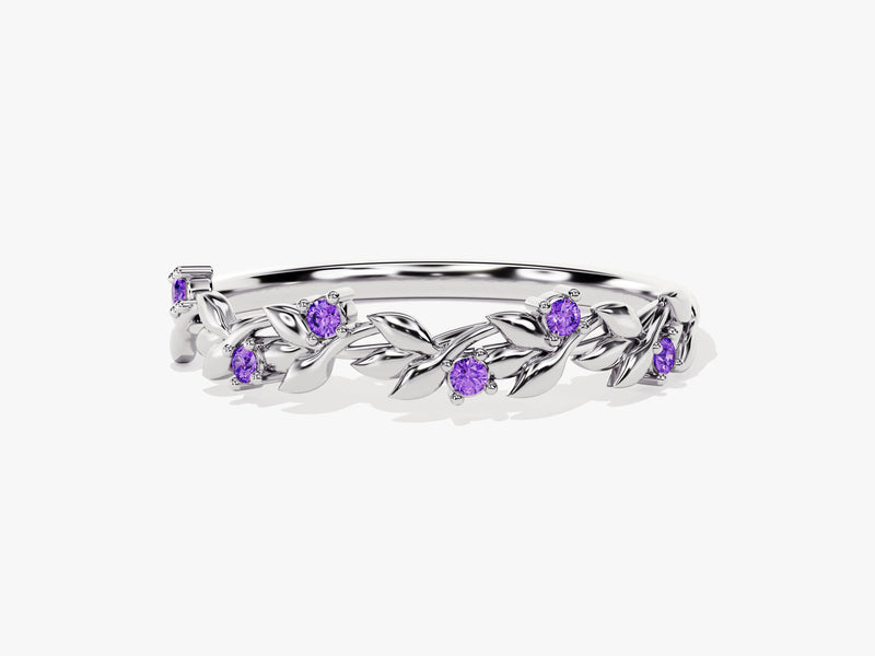 Blooming Amethyst Birthstone Ring