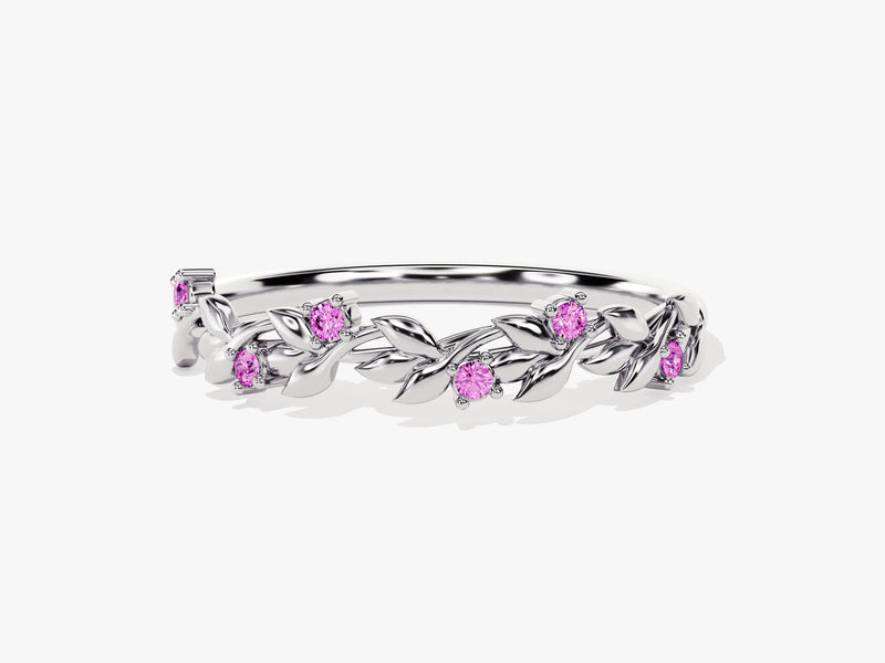 Blooming Pink Tourmaline Birthstone Ring