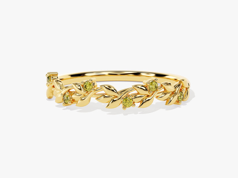 Blooming Peridot Birthstone Ring