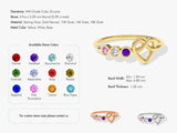 Heart Family Birthstone Ring