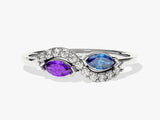 Infinity Marquise Birthstone Ring