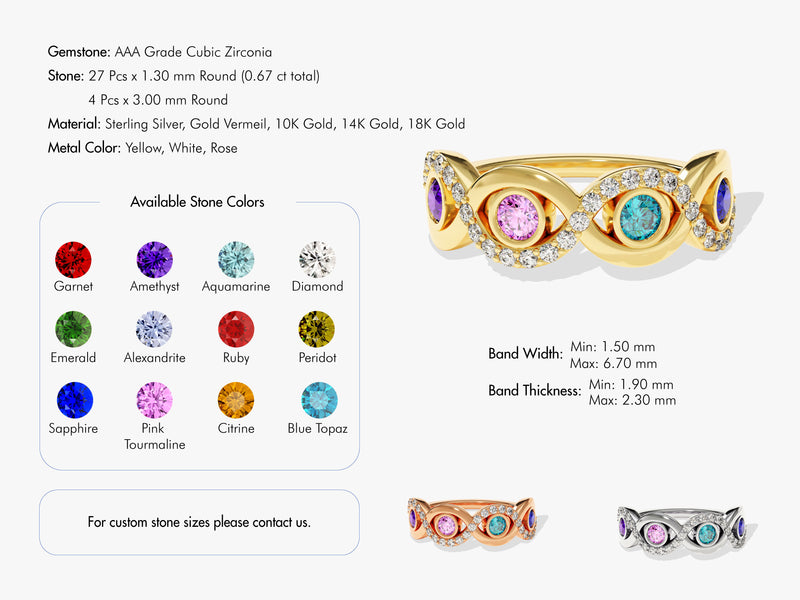 Infinite Loop Birthstone Ring