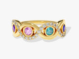 Infinite Loop Birthstone Ring