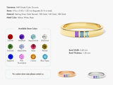 Bold Baguette Family Birthstone Ring