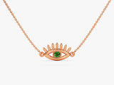 Guardian Eye Emerald Birthstone Necklace