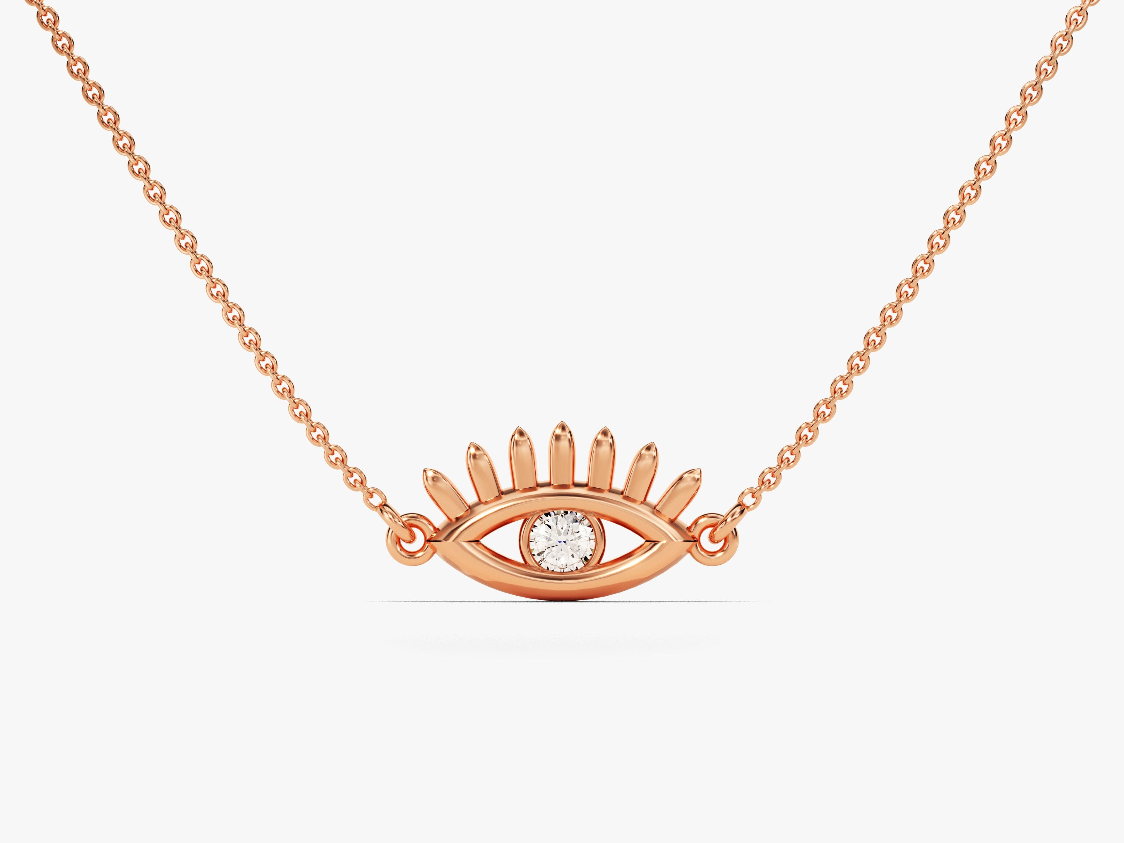Guardian Eye Diamond Birthstone Necklace