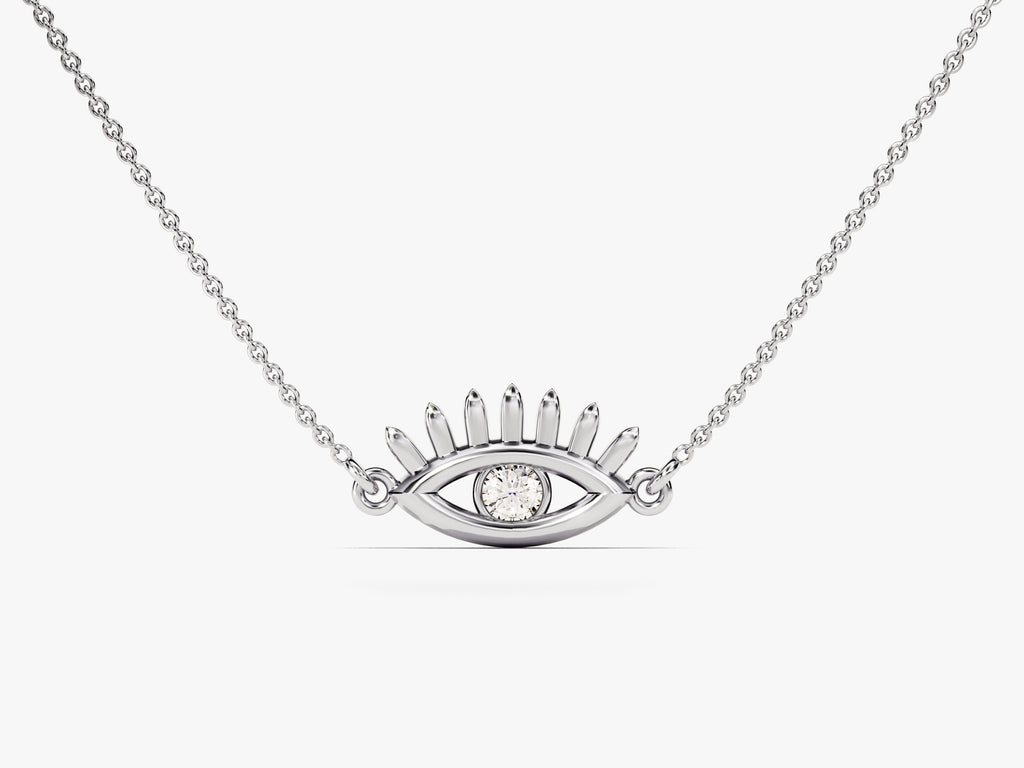 Guardian Eye Diamond Birthstone Necklace
