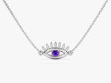 Guardian Eye Amethyst Birthstone Necklace