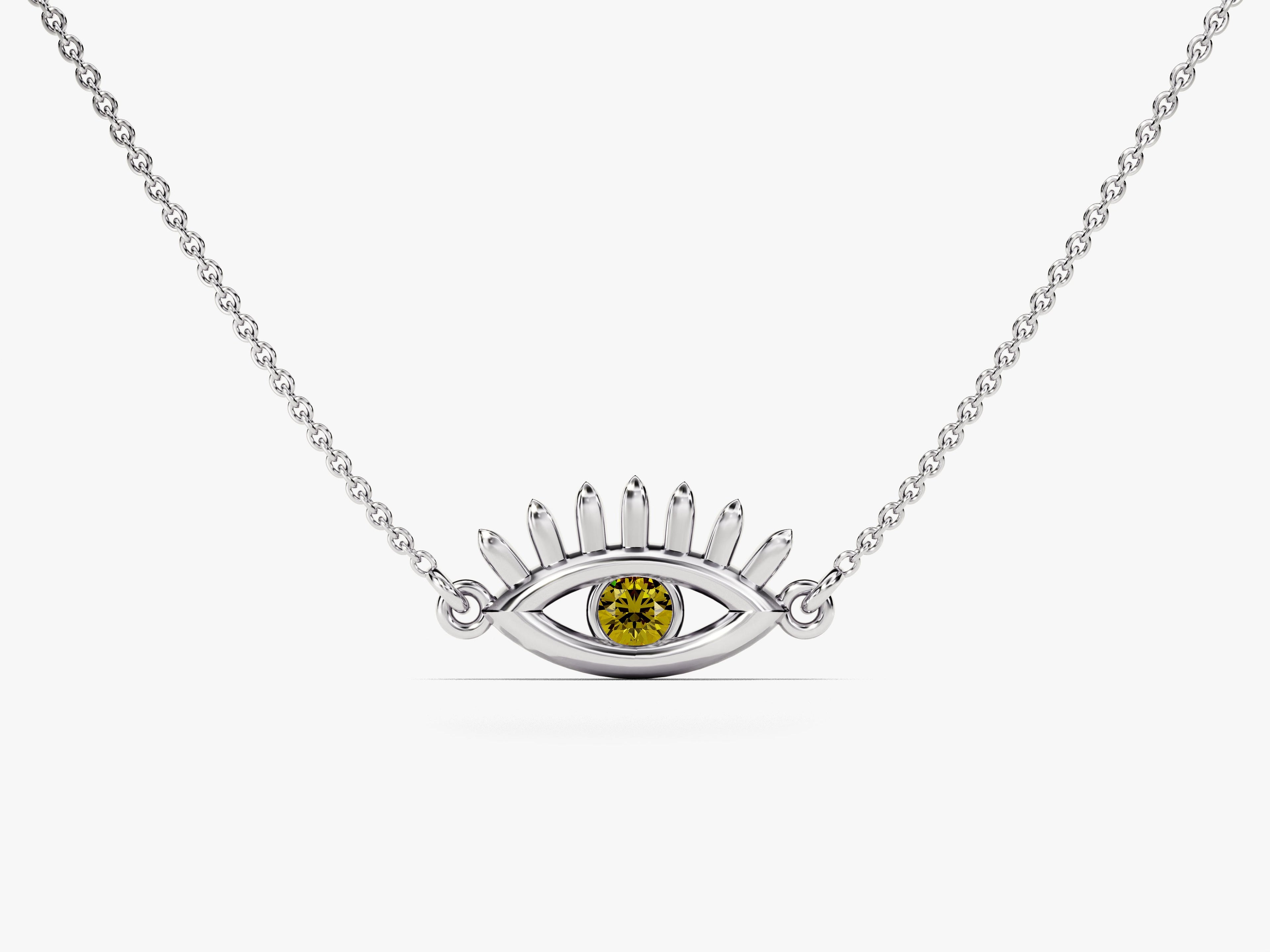 Guardian Eye Peridot Birthstone Necklace