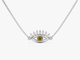 Guardian Eye Peridot Birthstone Necklace