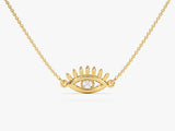 Guardian Eye Diamond Birthstone Necklace