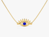 Guardian Eye Sapphire Birthstone Necklace