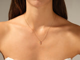 Solitaire Diamond Birthstone Necklace