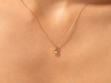 Solitaire Diamond Birthstone Necklace