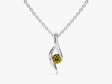 Solitaire Peridot Birthstone Necklace