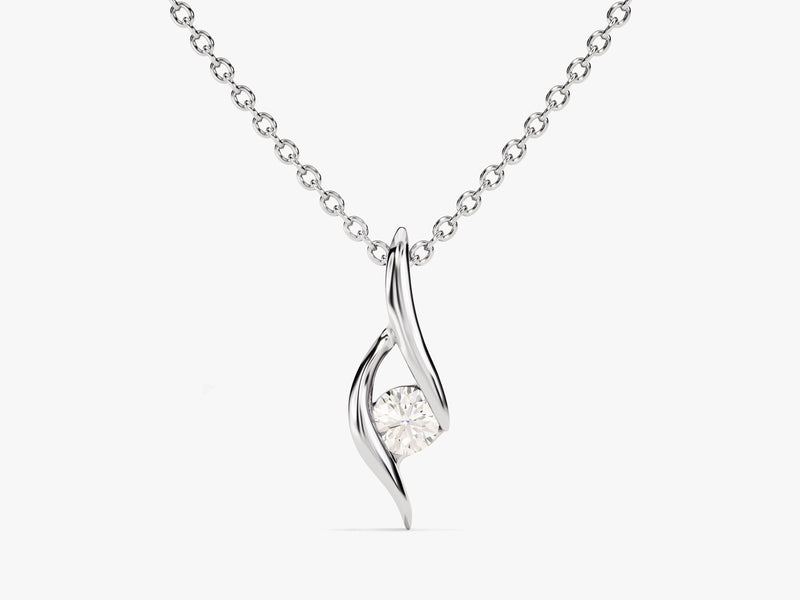 Solitaire Diamond Birthstone Necklace