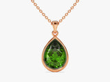 Teardrop Emerald Birthstone Necklace