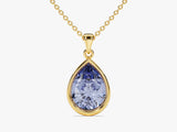 Teardrop Alexandrite Birthstone Necklace