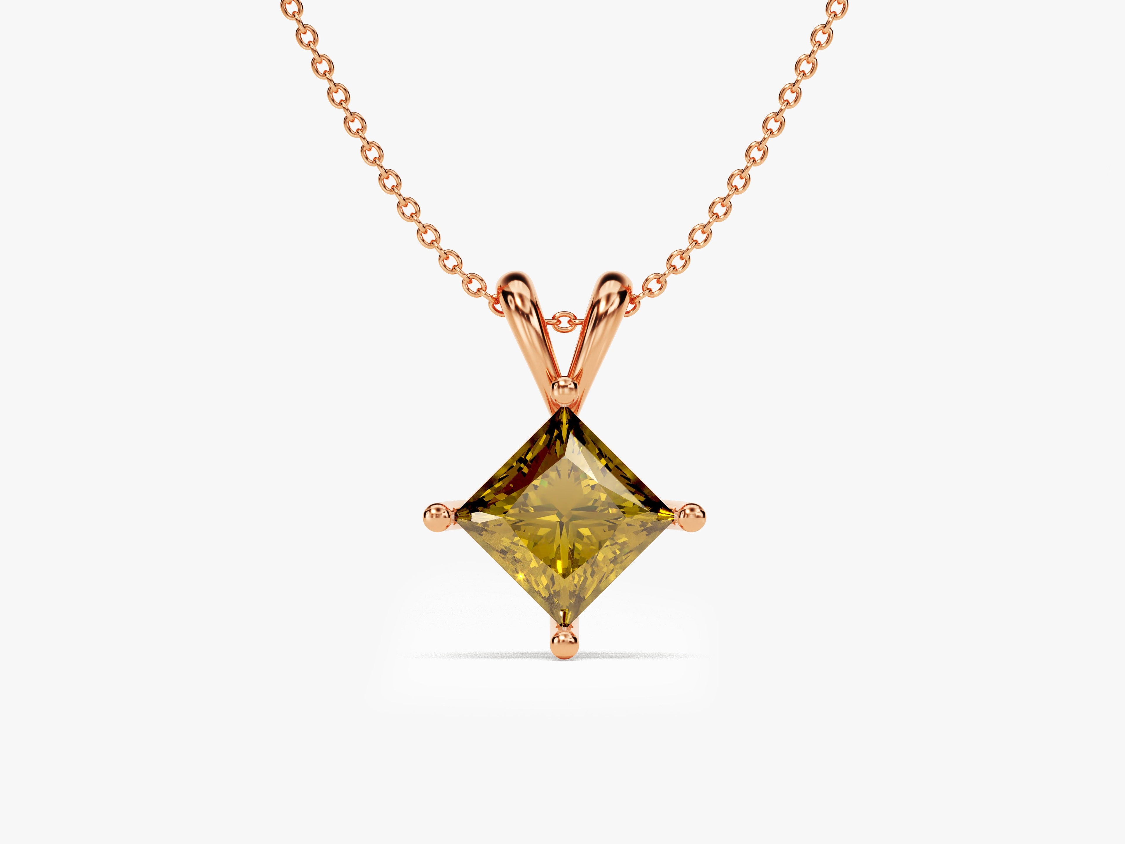 Princess Peridot Birthstone Necklace