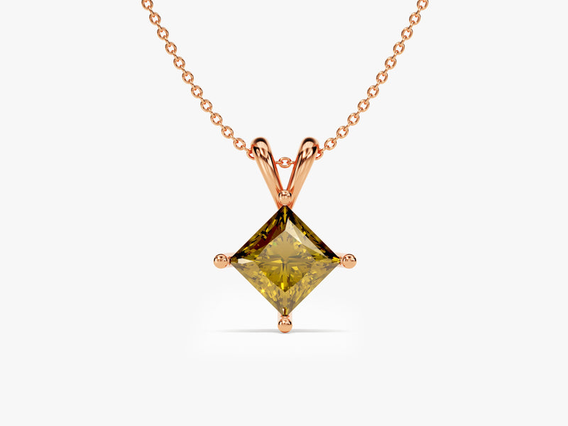 Princess Peridot Birthstone Necklace