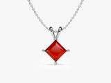 Princess Ruby Birthstone Necklace