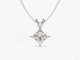 Princess Diamond Birthstone Necklace