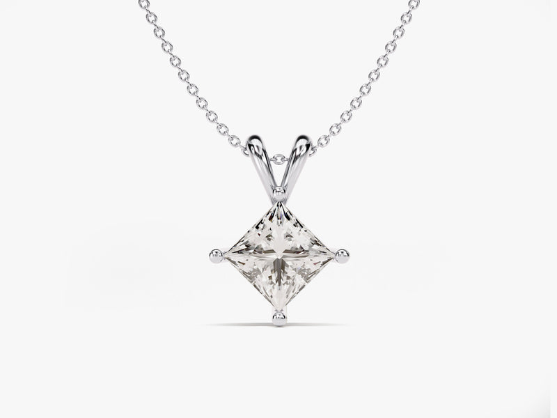 Princess Diamond Birthstone Necklace