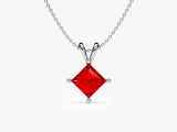 Princess Garnet Birthstone Necklace