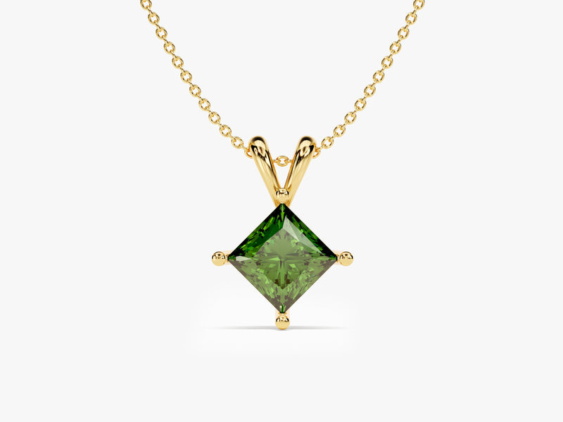 Princess Emerald Birthstone Necklace