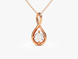 Infinite Loop Diamond Birthstone Necklace