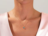 Infinite Loop Sapphire Birthstone Necklace