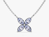 Flower Alexandrite Birthstone Necklace