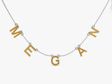 Citrine Birthstone Name Necklace