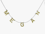 Peridot Birthstone Name Necklace