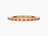 Alternating Citrine Birthstone Eternity Ring