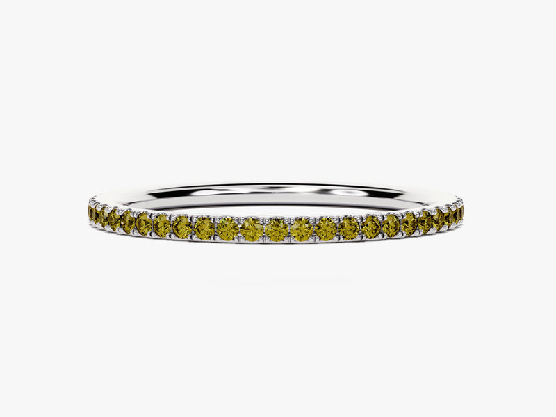 Peridot Birthstone Eternity Ring