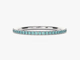 Aquamarine Birthstone Eternity Ring