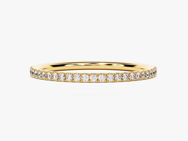 Alternating Diamond Birthstone Eternity Ring