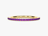 Amethyst Birthstone Eternity Ring