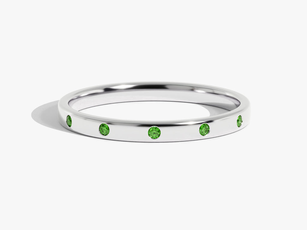 Scatter Emerald Birthstone Ring
