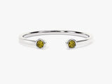 Duo Peridot Birthstone Cuff Ring