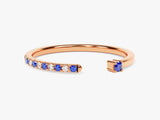 Sapphire Birthstone Cuff Ring