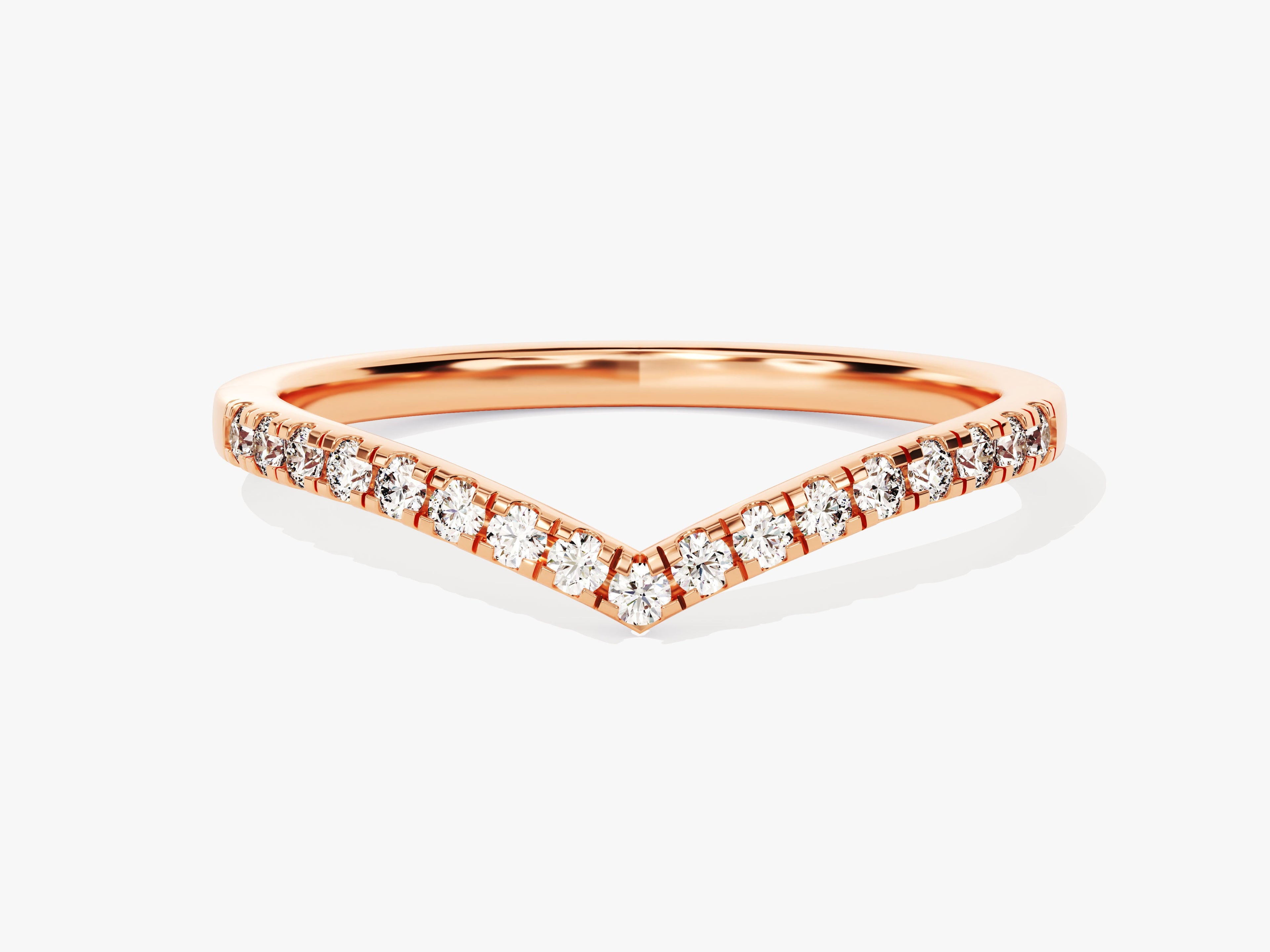 Chevron Diamond Birthstone Ring